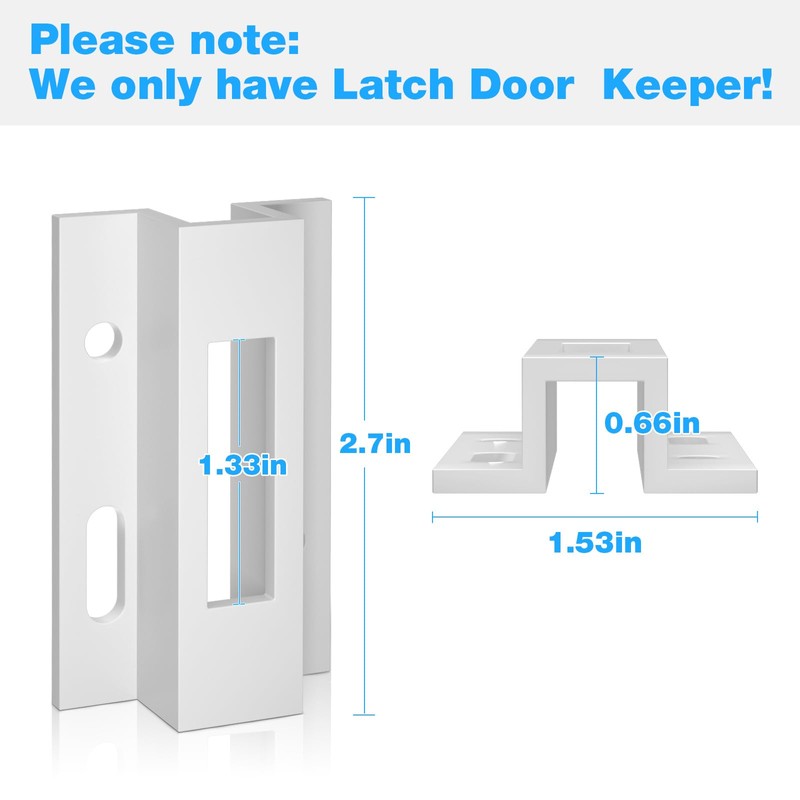 Patio Sliding Door Keeper／Hook Style Latch／E 2124 Latch Lock Replacement