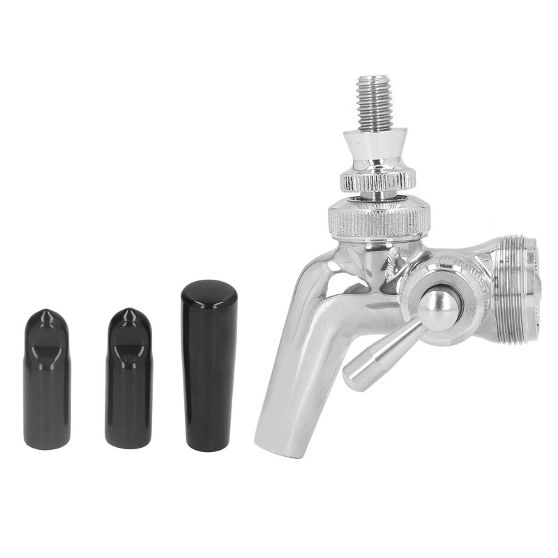 Beer Flow Control Faucet Stainless Steel Beer Tap with Dust