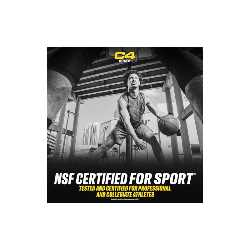 C4 Sport Pre Workout Powder Fruit Punch | NSF Certified