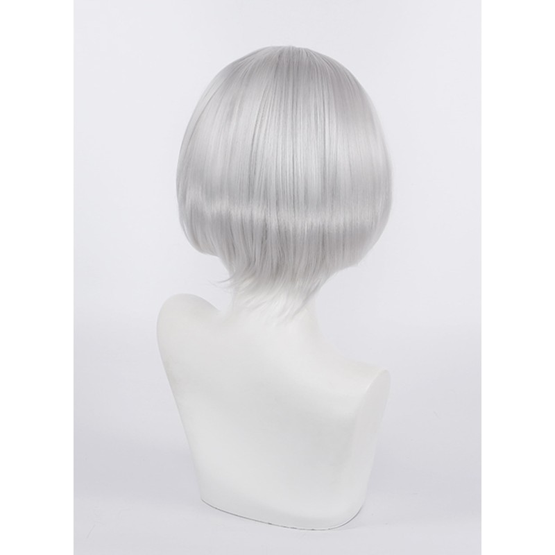 OSIAS 2B Wig Silver Thick Short Heat Resistant Hair