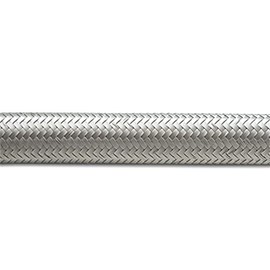 Vibrant Performance 11942 Stainless Steel Braided Flex Hose (5ft Roll of ; AN Size: -12; Hose ID 0.68")