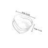 Clear Heart Candies Boxes Transparent Treat Boxes for Wedding Party