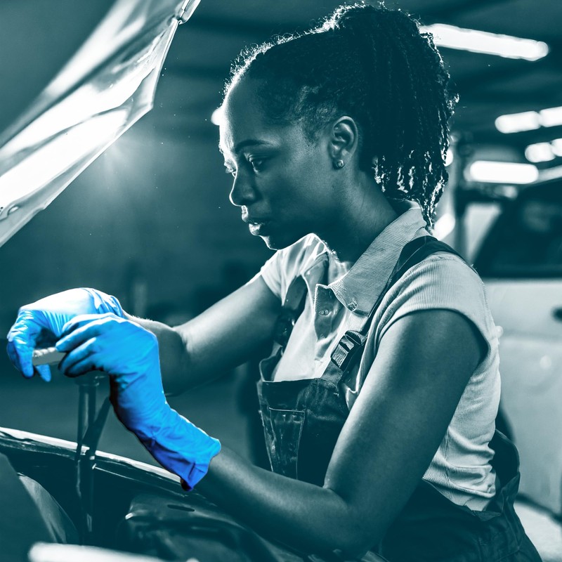 UNIGLOVES PRO.TECT Blue Nitrile Disposable Gloves, Extended Cuff, Nitrile Gloves,