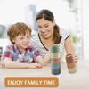 8-Piece Set with Stacking Cups for Children, Rabbit Stacking Cups,