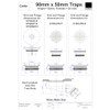McAlpine ST90CPB-S 90mm x 50mm Water Seal Shower Trap with