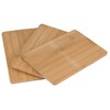 MIK funshopping Organic Bamboo Chopping Board for Food Preparation (Set