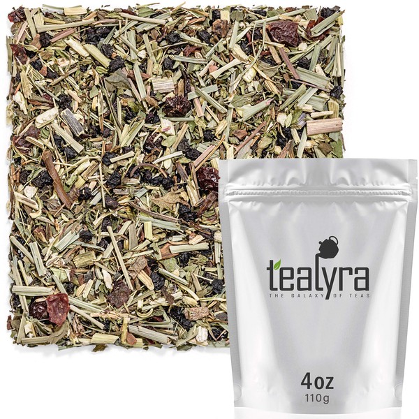 Tealyra - Echinacea ImmuneTEA - Fennel Mint Lemongrass Cinnamon - Detox Wellness Herbal Loose Leaf Tea - Caffeine Free - 112g (4-ounce)