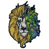 Fantansy Lion with Flowers Patch Embroidered Applique Badge Iron On