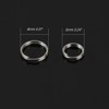 30pcs Mens Womens Stainless Steel Key Ring Split Ring Multi