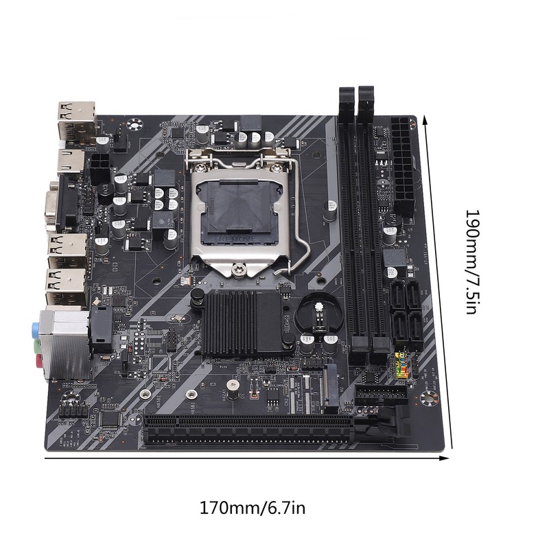 Computer Motherboard 100M Network Card 1155 Pin Dual Channel DDR3