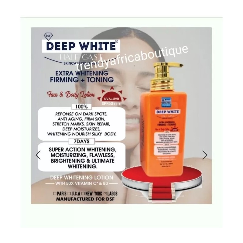 DEEPWHITE Deep White Half-C Body Lotion. Spf 50. Extra Whitening
