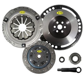 XTD Heavy Duty OEM Clutch Kit with Chromoly Flywheel Compatible with 1992-2000 Honda Civic 1.5L 1.6L 2001-2005 Civic 1.7L 1993-1995 Civic Del Sol D15 D16