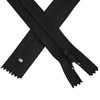 YAKA 60pcs 18 Inch Black Nylon Coil Zippers Sewing Zippers