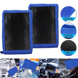 carauto2000 2× Car Wash Gloves Clay Bar Towel Detailing Cleaning Cloth Rag Mitt
