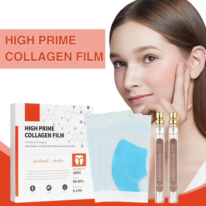 Kollagen Gesichtsmaske, Collagen Löslicher Film, Collagen Löslicher Film,Anti Aging Maske