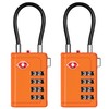 Puroma TSA Approved Luggage Travel Locks with Open Alert Indicator,
