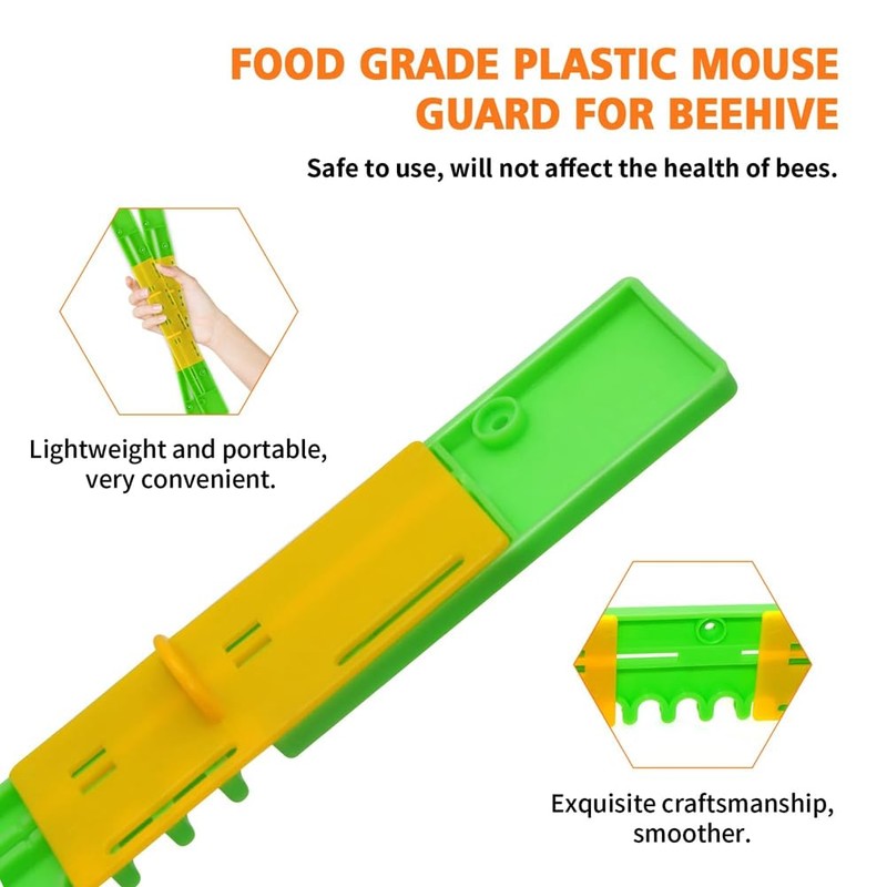 Aswalling 6 Pack Beehive Entrance Reducer Bee Hive Mouse Guard