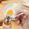 Egg Openers，304 Stainless Steel Egg Cutter Egg Cracker Tool Adjustable