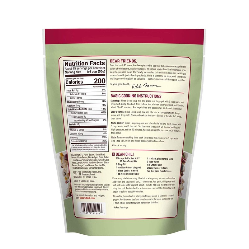Bob's Red Mill 13 Bean Soup Mix, 29oz (Pack of