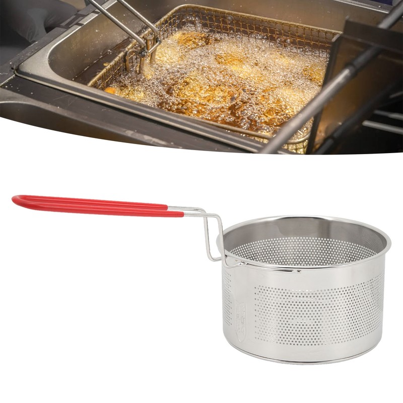 Deep Fryer Basket Round 304 Stainless Steel Fry Baskets With