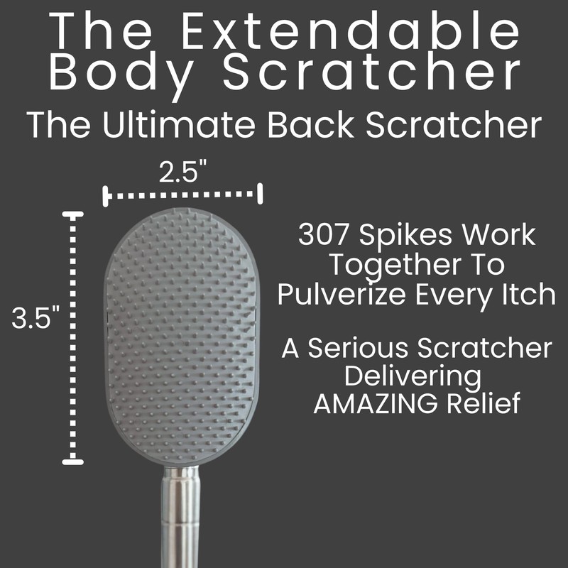 The Ultimate Extendable Back Scratcher, Scalp and Back Massager, &