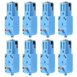 TT Gear Motor 1 : 90 Mini DC 6V Gear TT Motor with Metal Gears for Robot Smart Car DIY RC Toys Electric Motor Gearbox(8pcs 1 : 90 TT Motor Blue)