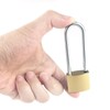 Nutabevr Pack of 3 32 mm Long Bar Padlock, Weatherproof