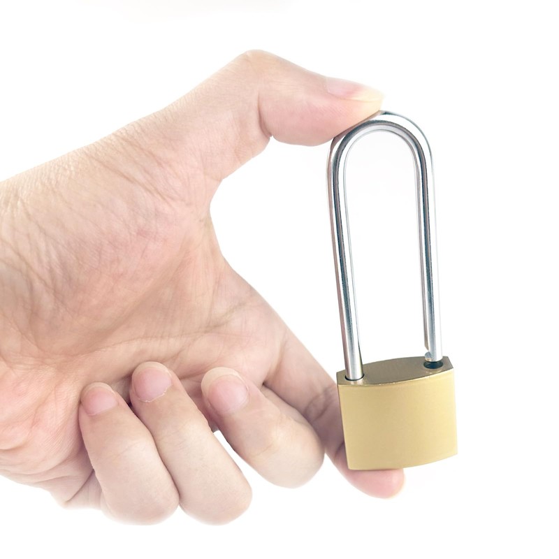 Nutabevr Pack of 3 32 mm Long Bar Padlock, Weatherproof