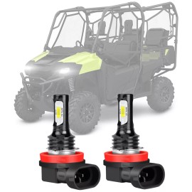 SHENKENUO 2 Blazing LED headlight bulbs for Honda 2014-2024 Pioneer 700-4 SXS: US Seller