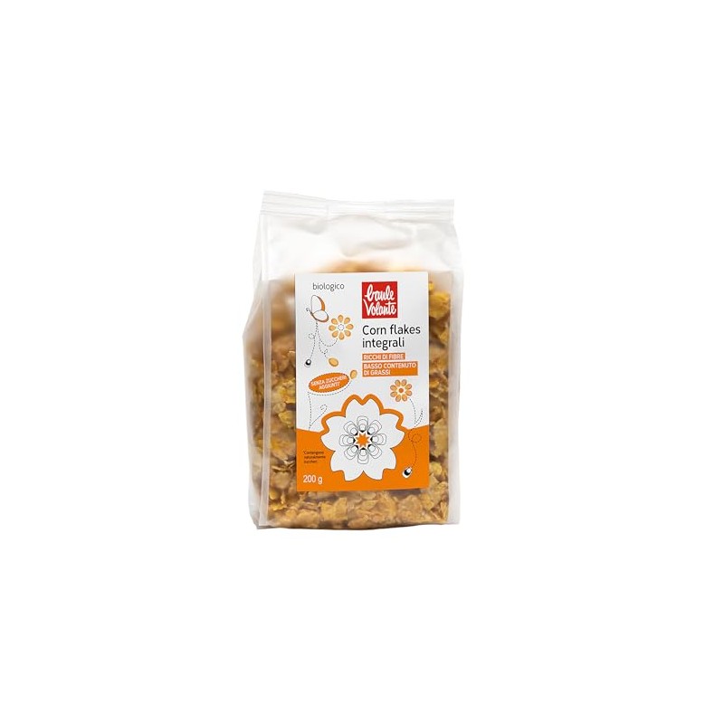 Baule Volante, Corn flakes integrali bio, senza zuccheri, 200g