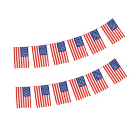 USA Flag Pack of 40 USA Flag Garland 11.4 m USA Flag USA Flag National Flag 14 x 21 cm for Garden Bar Decorations