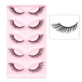 10 Paar Fake Cat Eye Wimpern, Wispy Lashes, Weiche Flauschige Falsche Wimpern, Extensions Künstliche Cluster Lashes, Halbe Wimpern, Half Cateye Falsche Wimpern, Für Damen