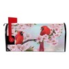 ALAZA Two Red Cardinal Birds Spring Flowers Summer Sakura Magnetic