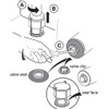 5 Pcs Replacement Flush Valve Seal & Clip Compatible with