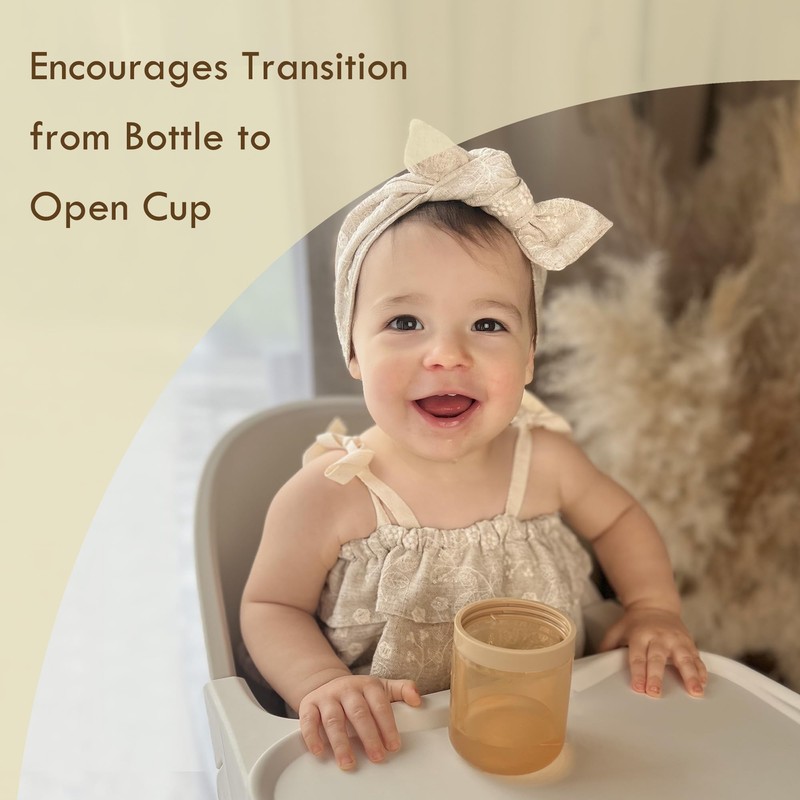 Moonkie Baby Training Cup Silicone Straw Cup | BPA-Free Drop-Proof