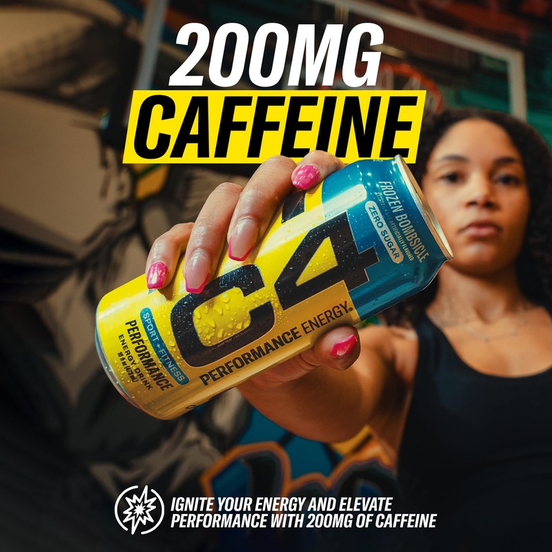Cellucor Cellucor C4 Energy Carbonated Zero Sugar Energy Drink, Pre