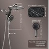 Rain Shower Head with Handheld Showerhead, Chrome 1.8GPM 460311