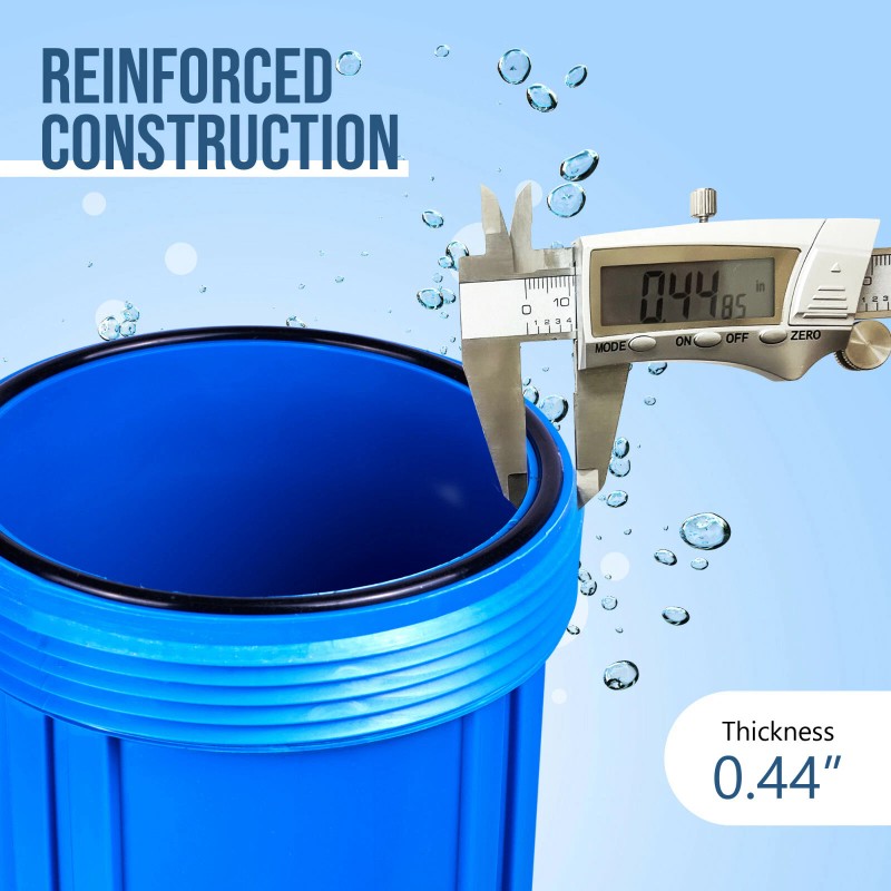 Ronaqua High Capacity Blue Whole House Water Filter System with
