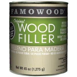 FAMOWOOD Original Wood Filler -Red Oak - Quart Net Wt 45oz(1,275g)