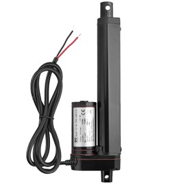 AUTTGINN 1500N 150 mm Linear Motor 10 mm/s, 12 V DC Linear Actuator Motor Electric Cylinder Push Rod Motor for Car, Furniture, RV, Door Opener, Industrial Agriculture, Vessels etc. (Black 150 mm)
