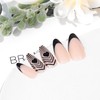 Sethexy Abstract Stiletto False Nails Nude Pink Nails Stick On
