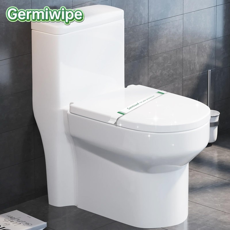 Germiwipe Printed Toilet Seat Band,toilet seat strips,Paper,(Case of 1000),16.5 Inch