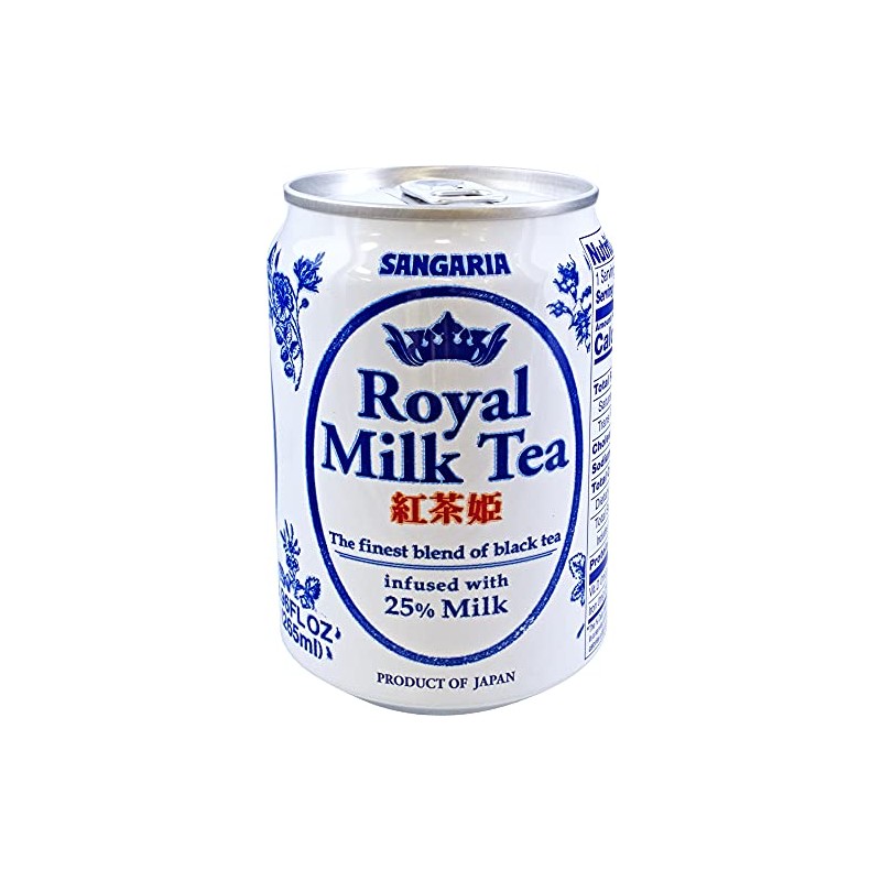 SANGARIA Royal Milk Tea, 8.96 Fluid Ounce (Pack of 24)