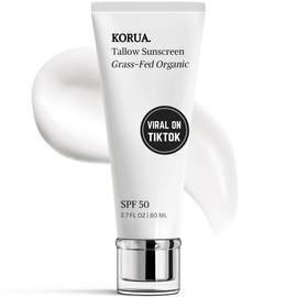 Korua Grass Fed Tallow Sunscreen 80ML with Non Nano Zinc Oxide 25%