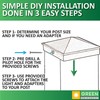 GreenLighting 6x6 Aluminum Pyramid Post Cap Cover (White 4 Pack)