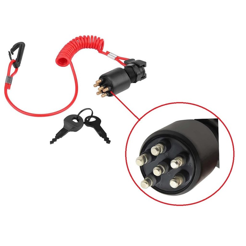 5005801 765562 175974 Ignition Key Switch Replace for Evinrude Johnson