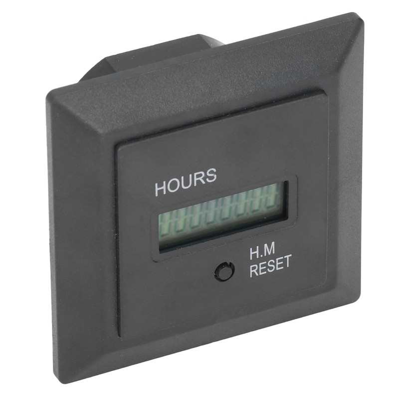 Hour Meter Digital Display Timer Hourmeter Gauge 0‑999999H 59M for