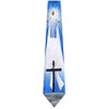 Mens Novelty Christian Necktie - Black Blue Gray