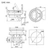 MotorMinds 44 mm Zinc Alloy Marine Boat Flush Pull Hatch