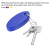 PATIKIL Floating Keychain Plastic 2pcs Marine Sailing Oval Key Chain